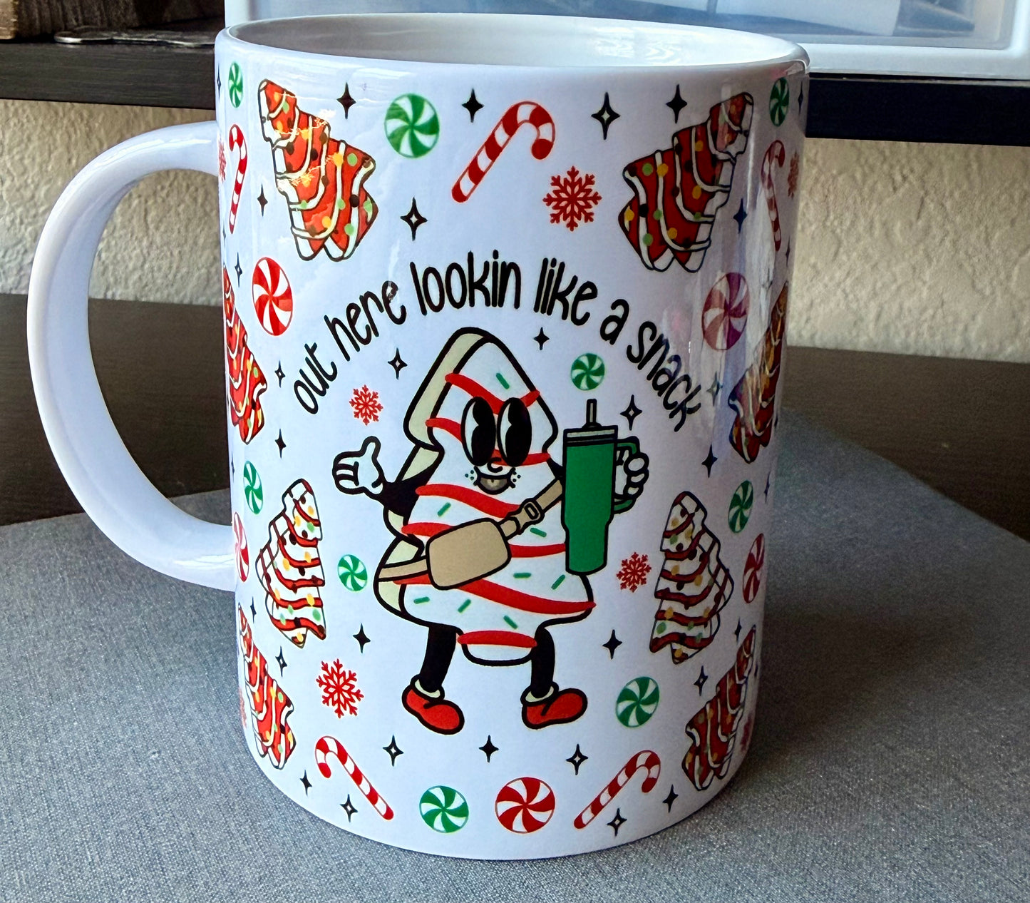 Out Here Lookin Like A Snack 15 oz Mug