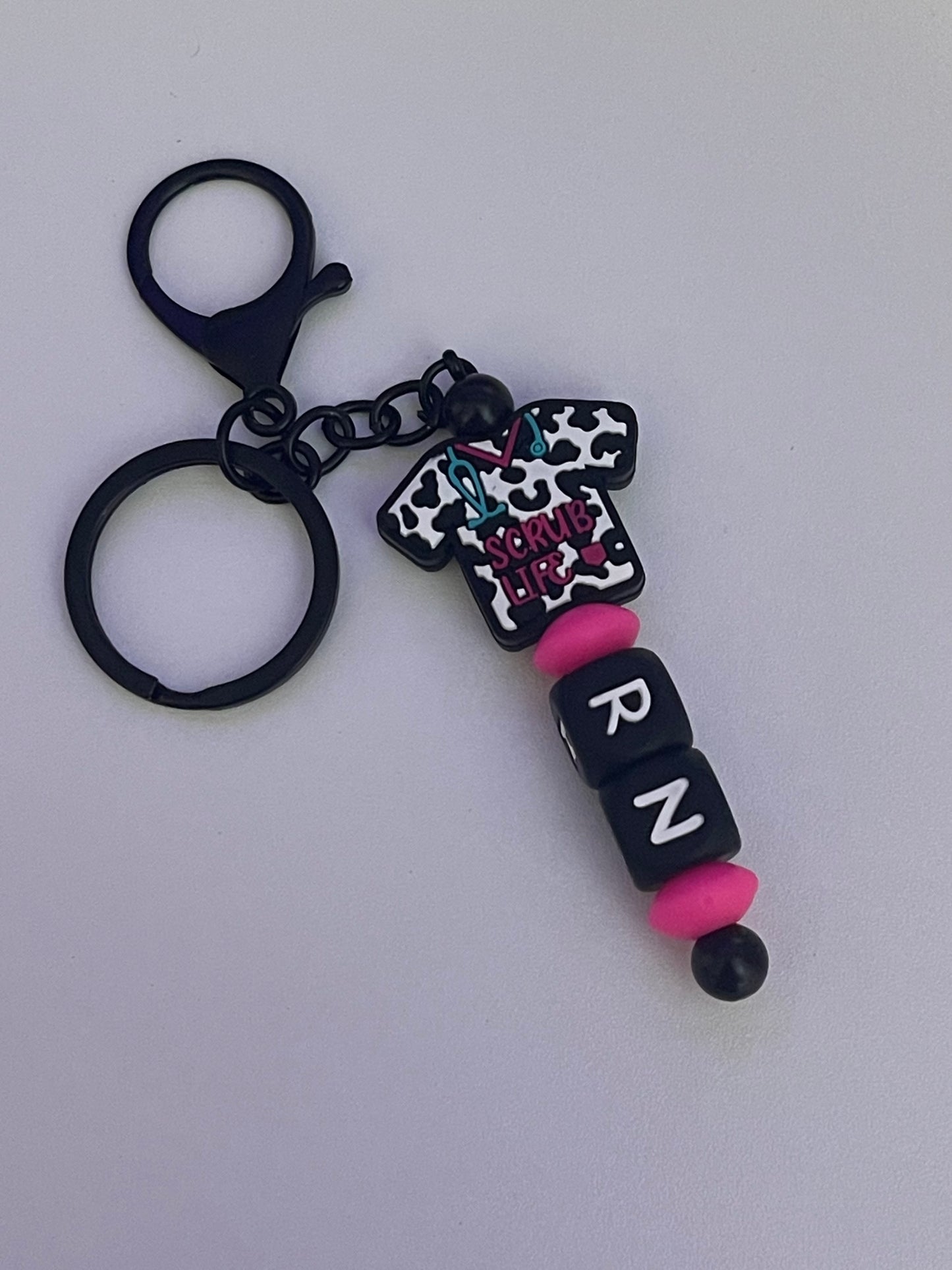 Scrub Life RN Keychain