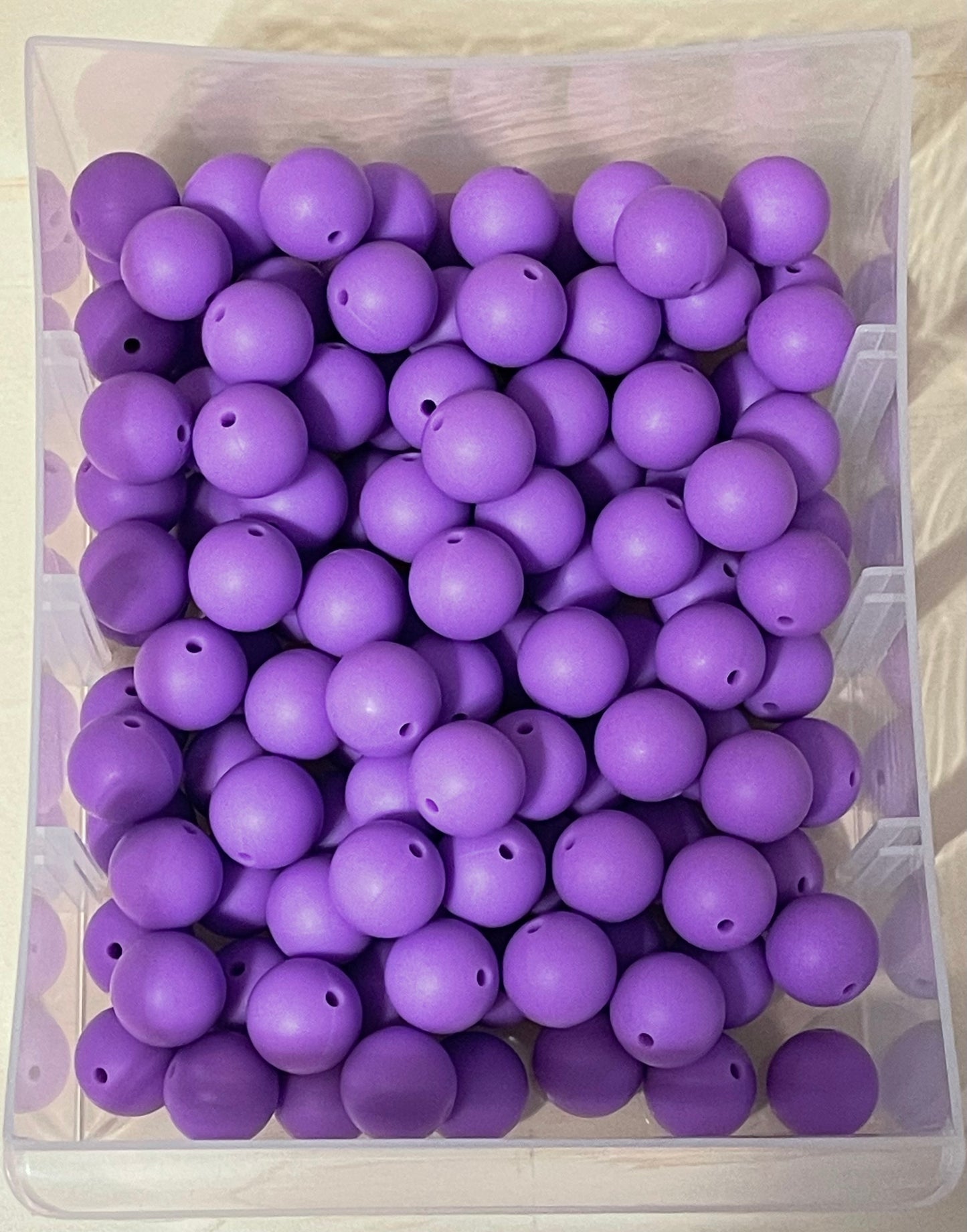15mm Solid Color Silicone Beads