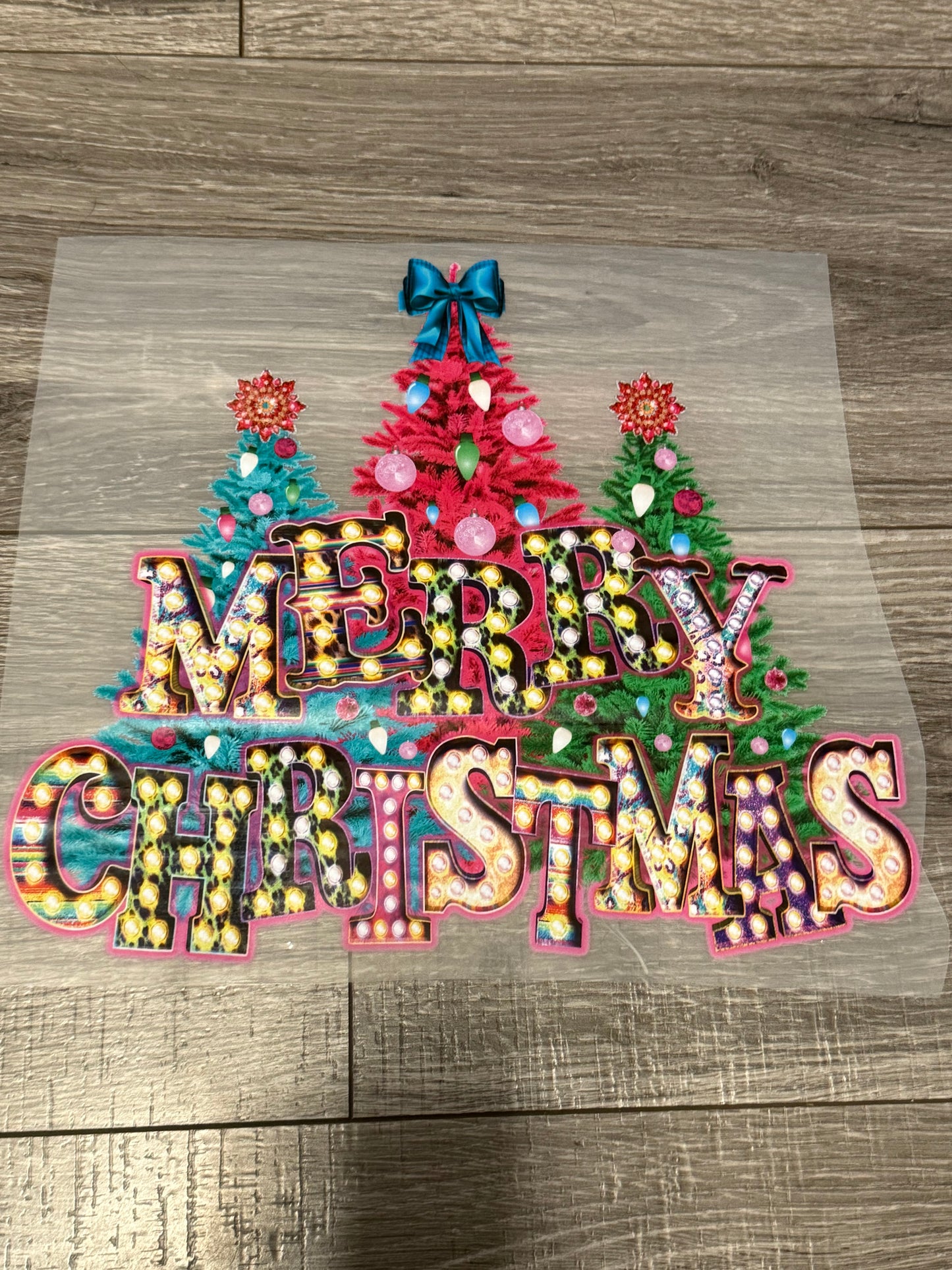 Merry Christmas Trees DTF