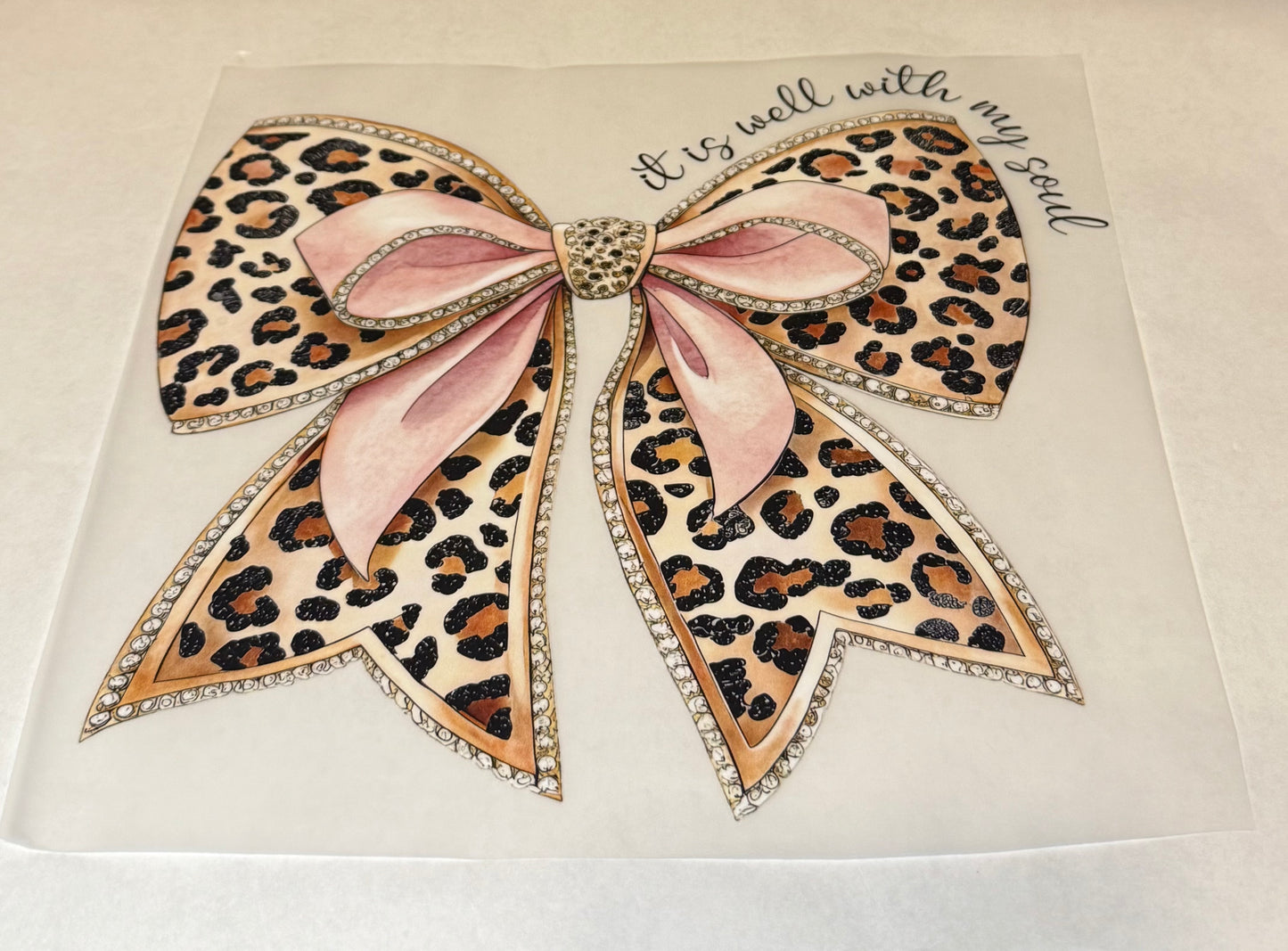 It Is Well With My Soul Bow DTF Transfer