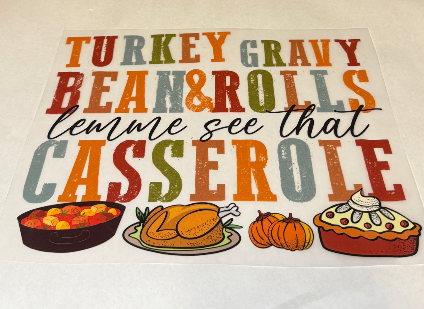 Casserole DTF Transfer