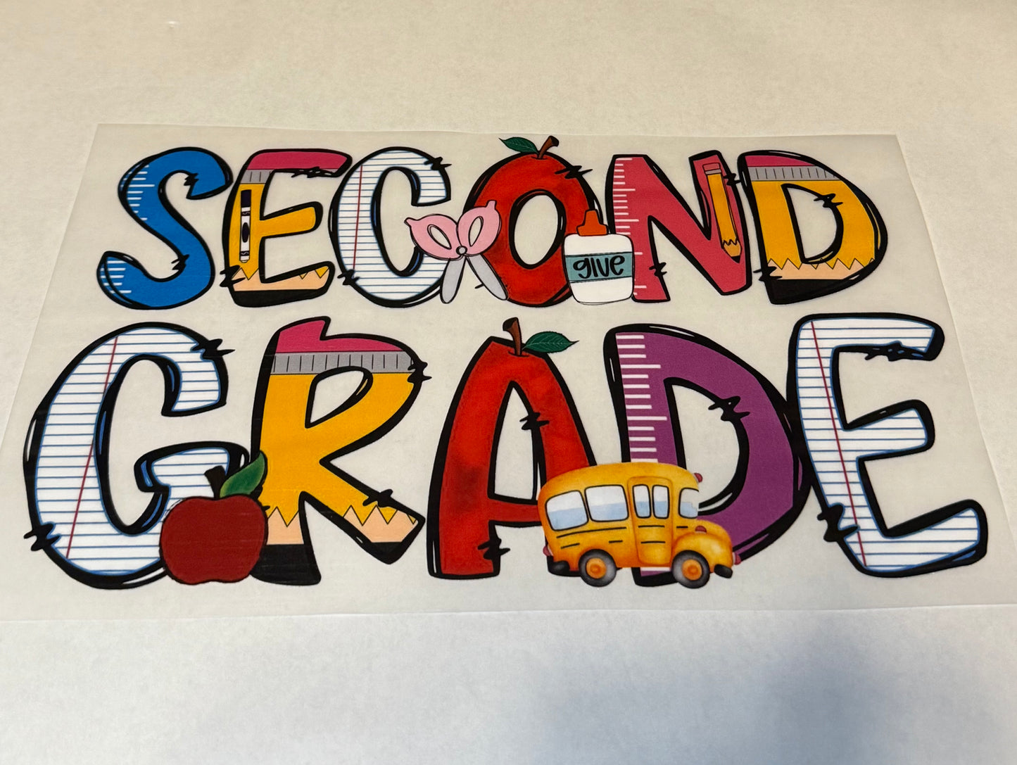 Second Grade DTF Transfer