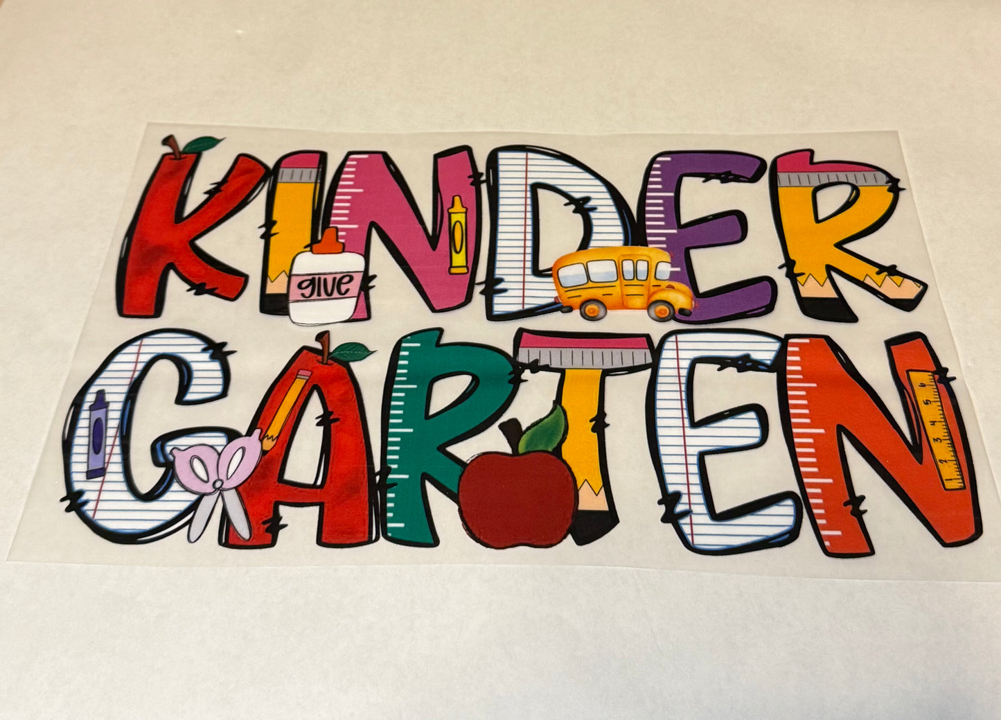 Kindergarten DTF Transfer