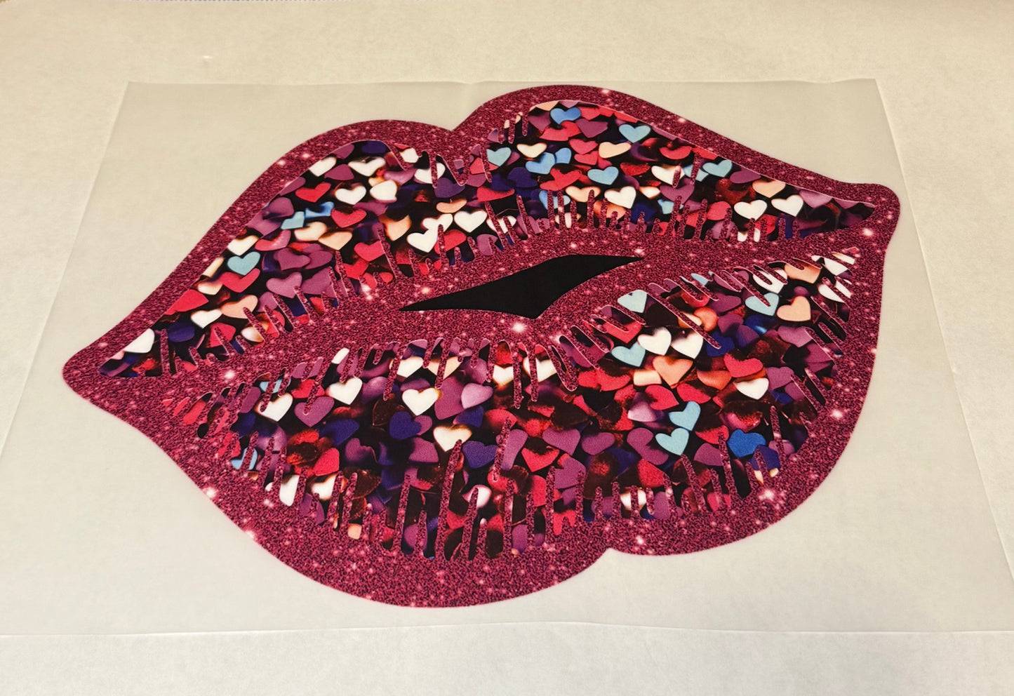 Heart Lip DTF Transfer
