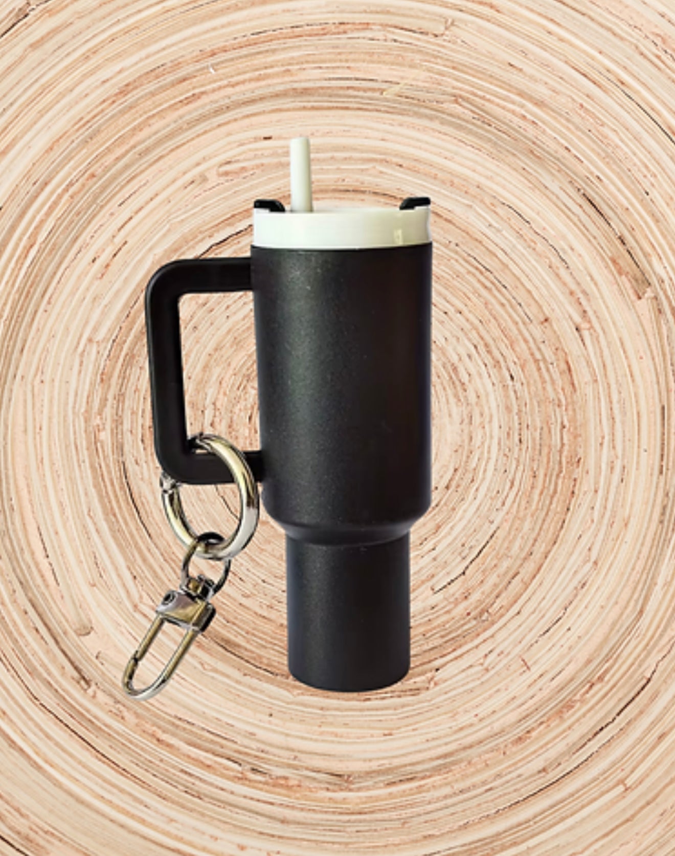 Black Chapstick Mini Tumbler Keychain