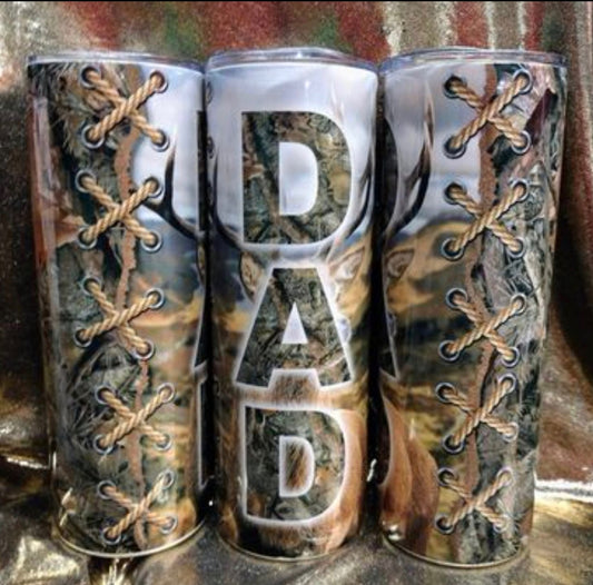 Camo Dad Tumbler