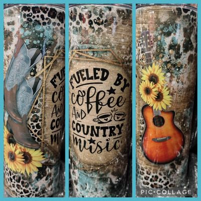 Fueled By Coffee And Country Music Tumbler