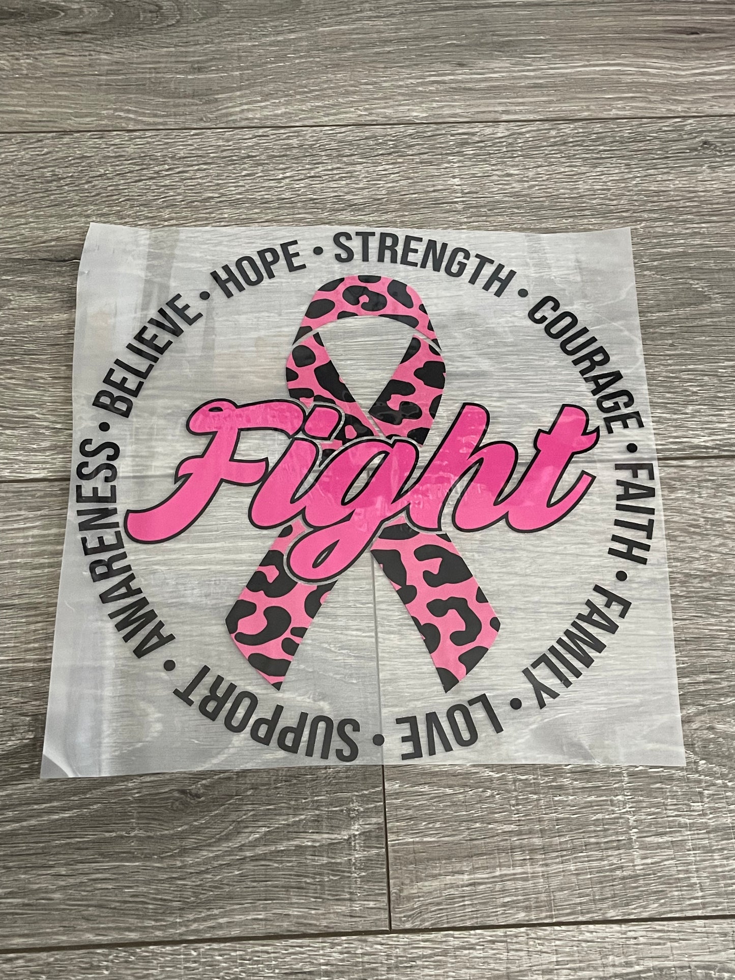 Fight Cancer DTF Transfer