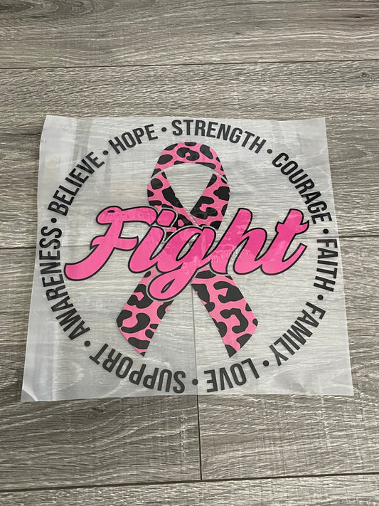 Fight Cancer DTF Transfer