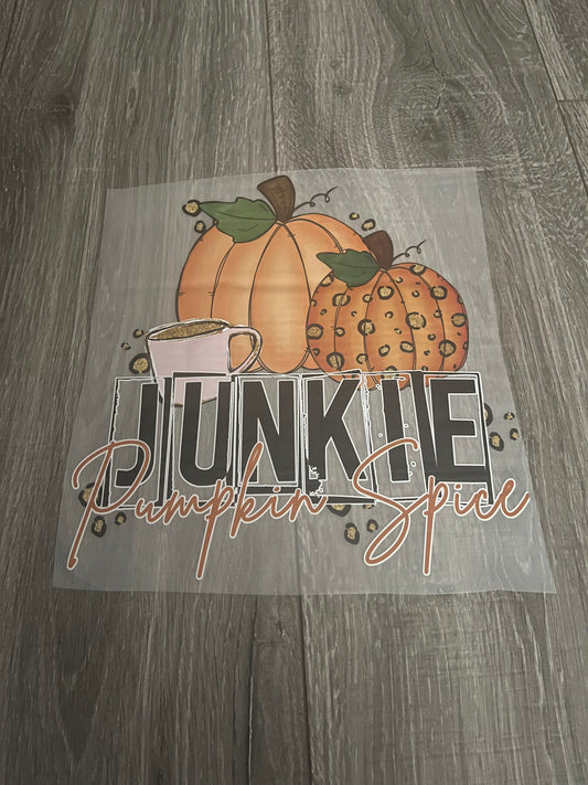 Pumpkin Spice Junkie DTF Transfer