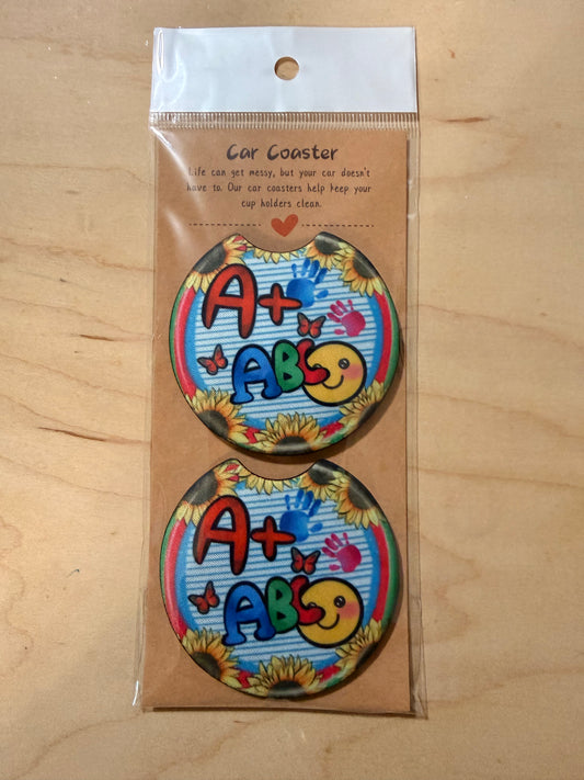 A+ ABC CAR CUP COASTER