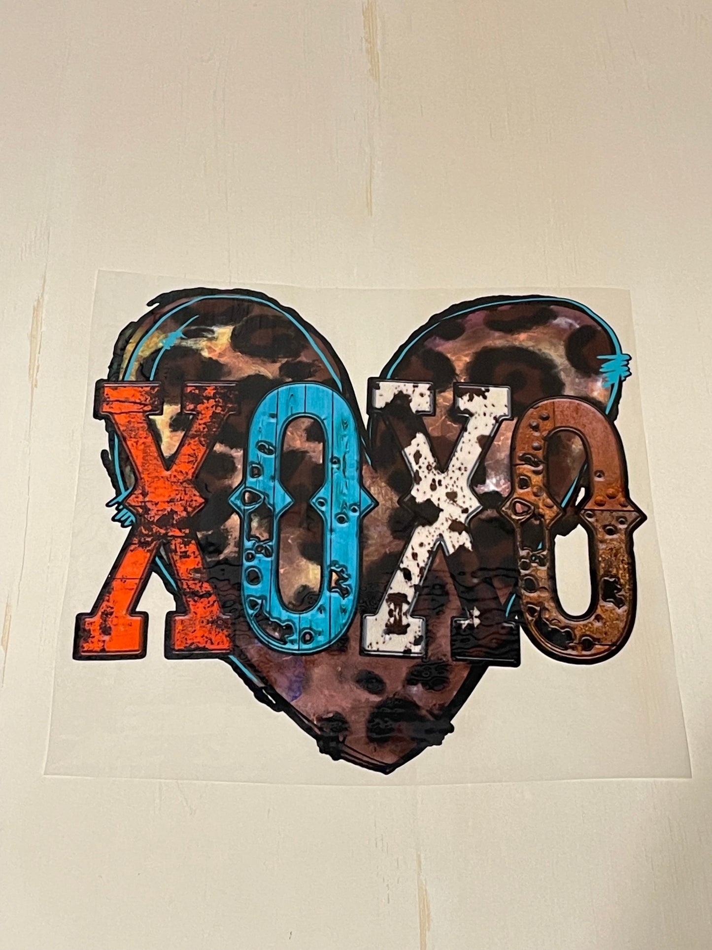 Heart XOXO DTF Transfer