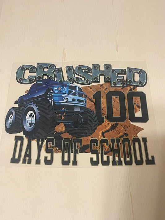 Crushed 100 Days Of School Transfer