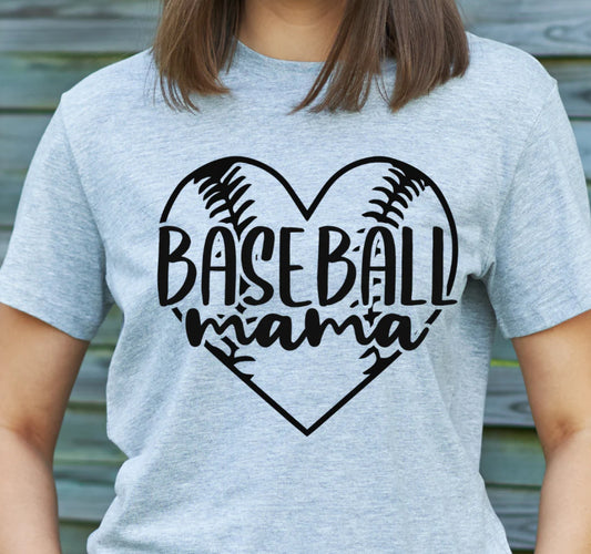 Baseball Mama Screen Print Transfer