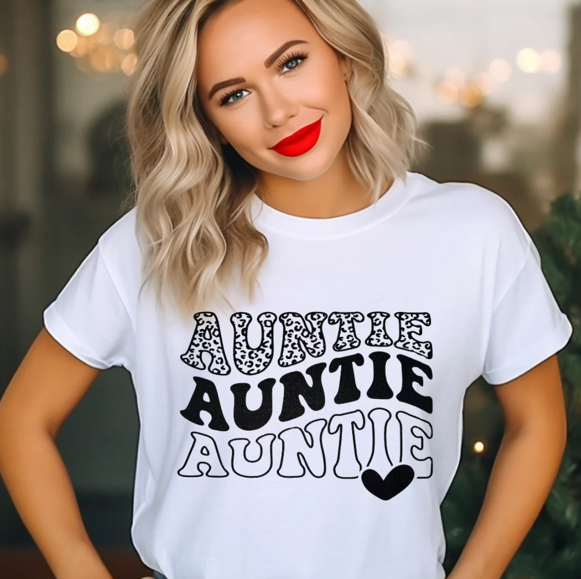 Auntie Screen Print Transfer