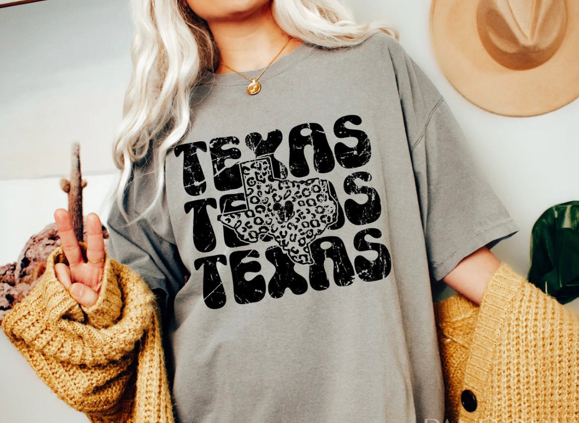 Texas Screen Print Transfer