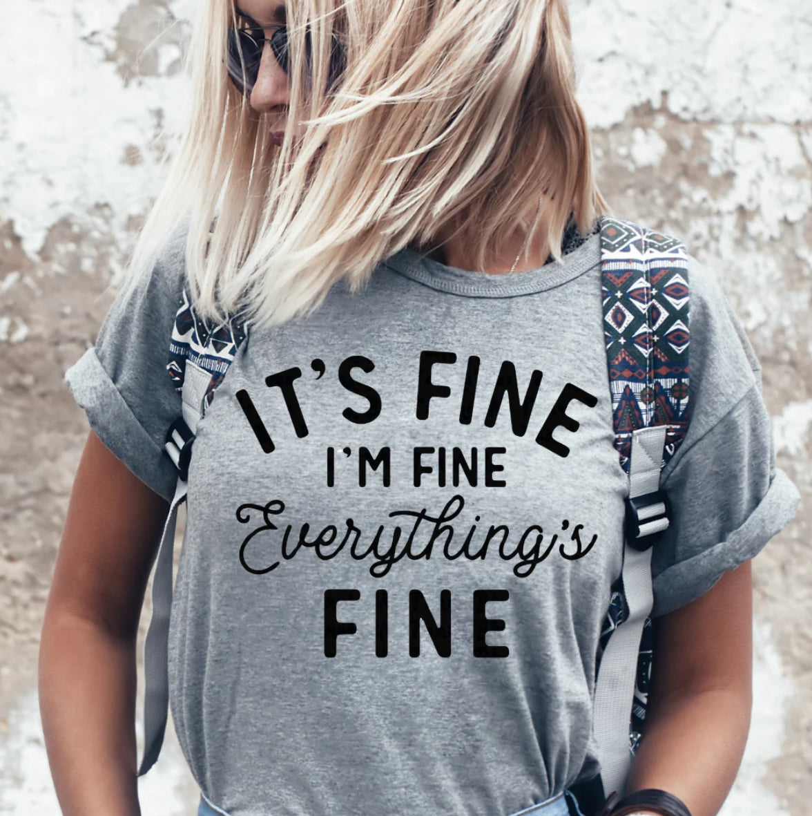 It’s Fine I’m Fine Screen Print Transfer