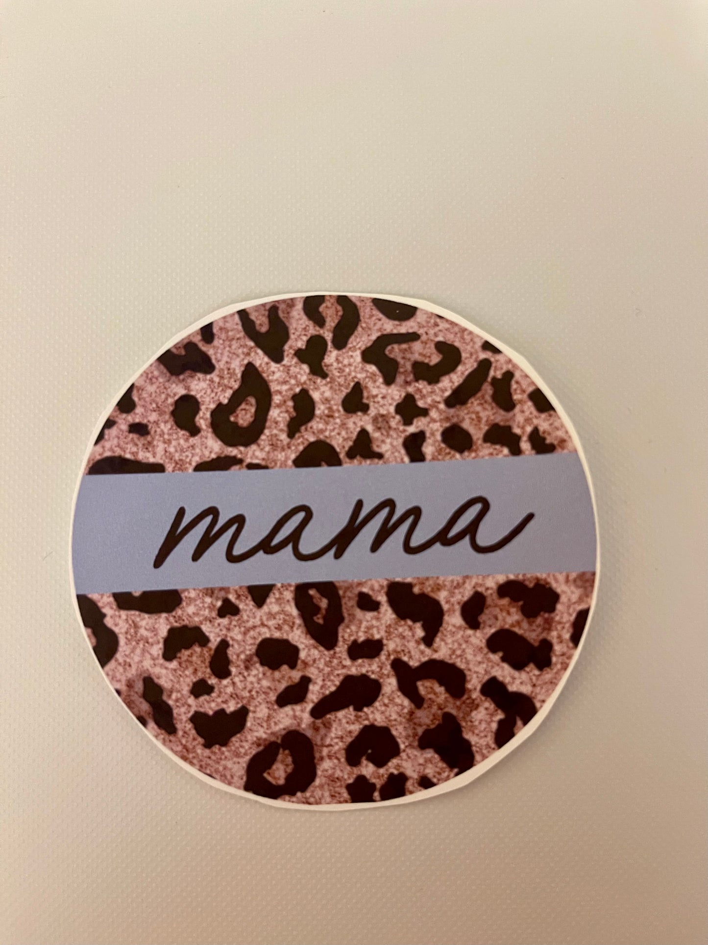 Mama Blue Middle Car Cup Coaster Transfer Sheets