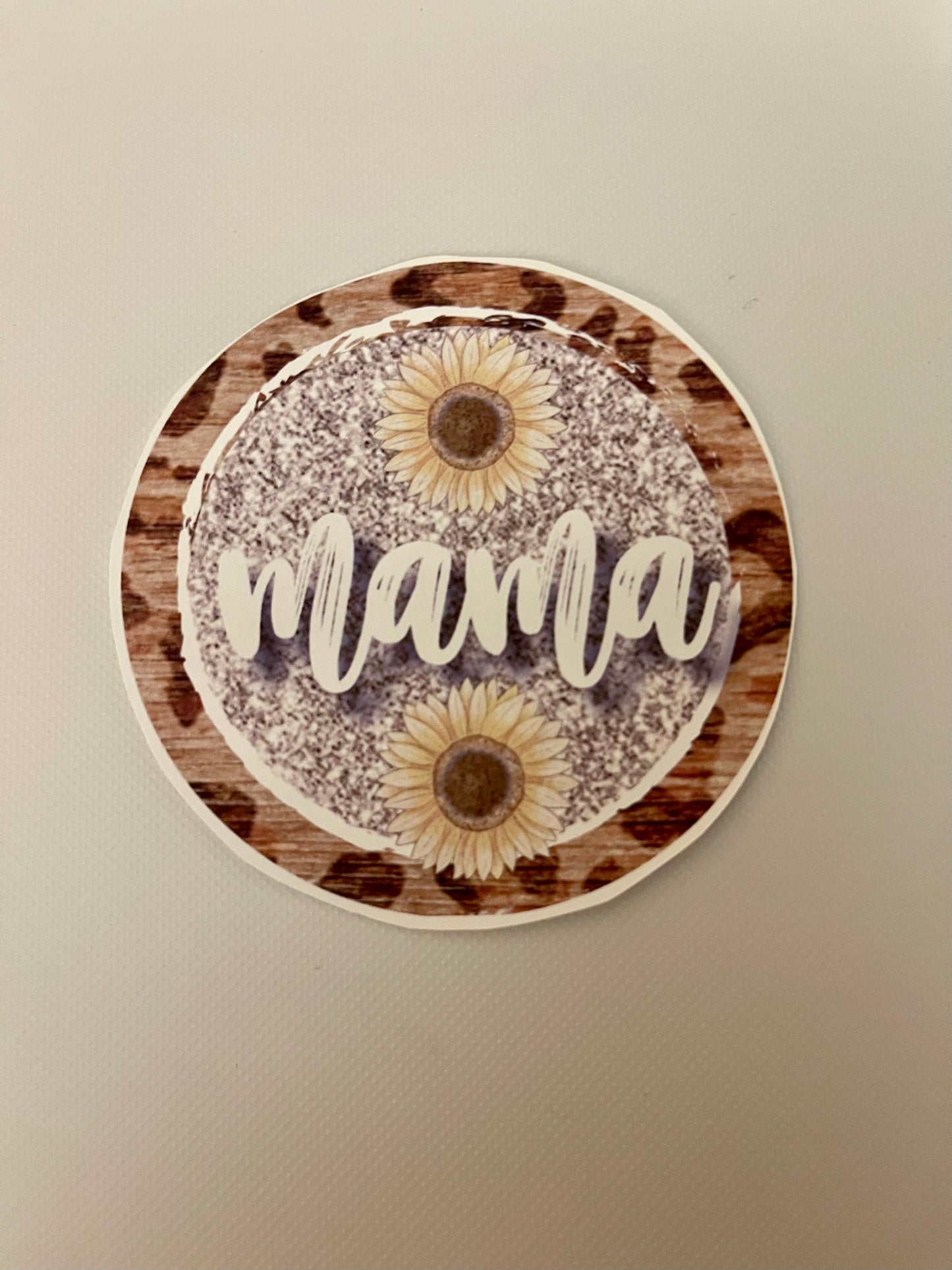 Mama 2 Sunflowers Car Cup Coaster Transfer Sheets