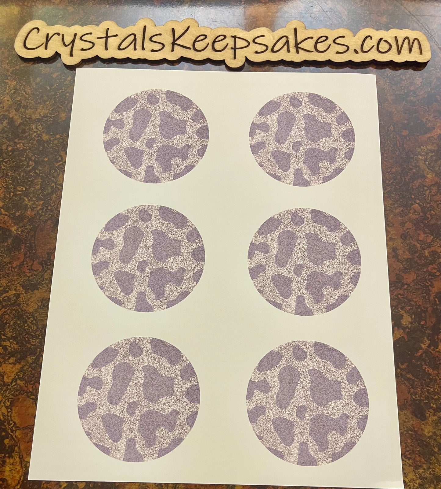 Cheetah Car Cup Coaster Transfer Sheets