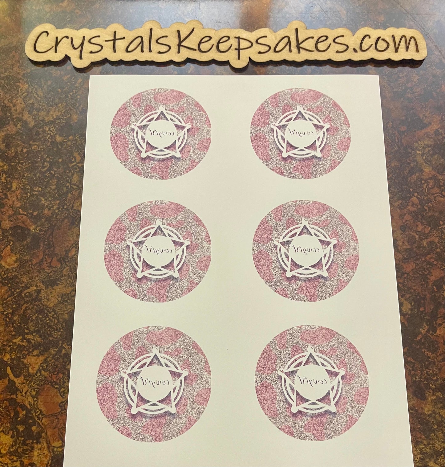 Cowgirl Badge Car Cup Coaster Transfer Sheets