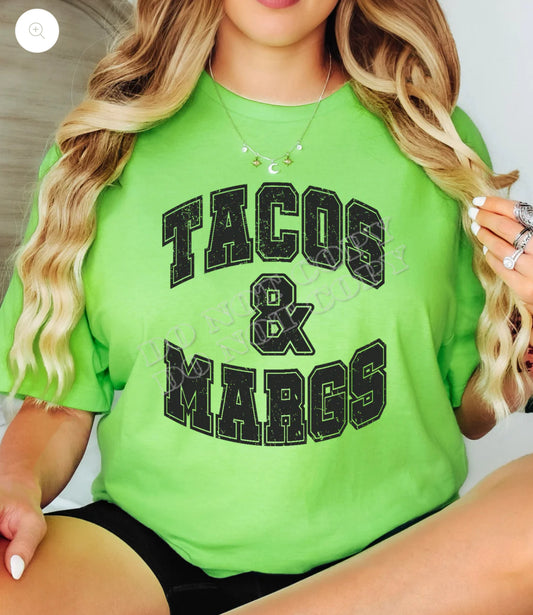 Tacos And Margs Screen Print Transfer