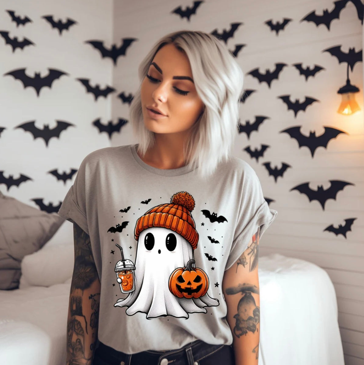 Ghost Pumpkin - Thin Matte Clear Film