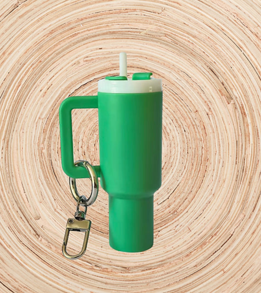 Green Chapstick Mini Tumbler Keychain